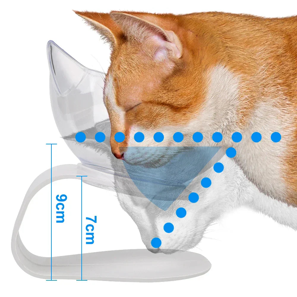 Ergonomic Double Pet Bowl Set β Non-Slip, Raised Stand for Dogs & Cats