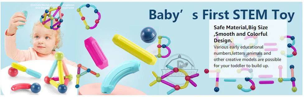 STEM Magnetic Building Toys β Educational Construction Set for Children