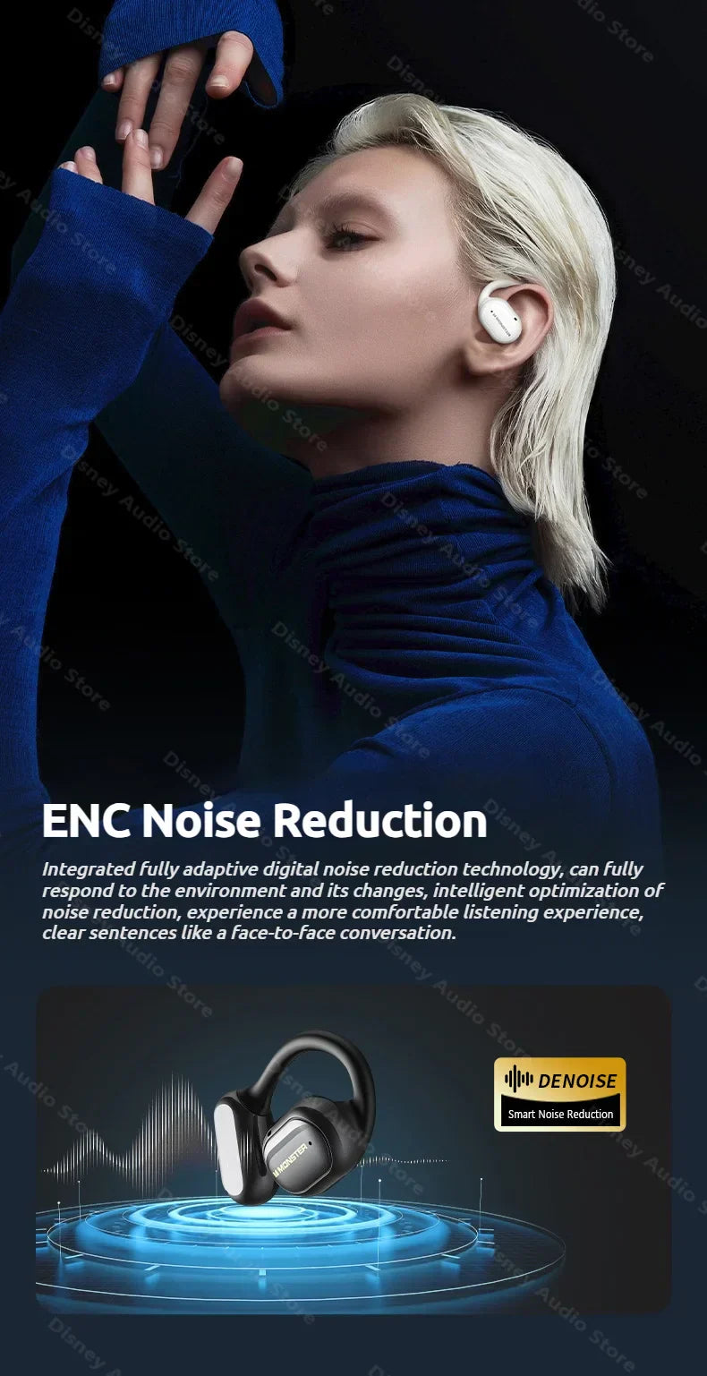Wireless Open-Ear Sports Headphones β Bluetooth 5.4 + TF Card Support