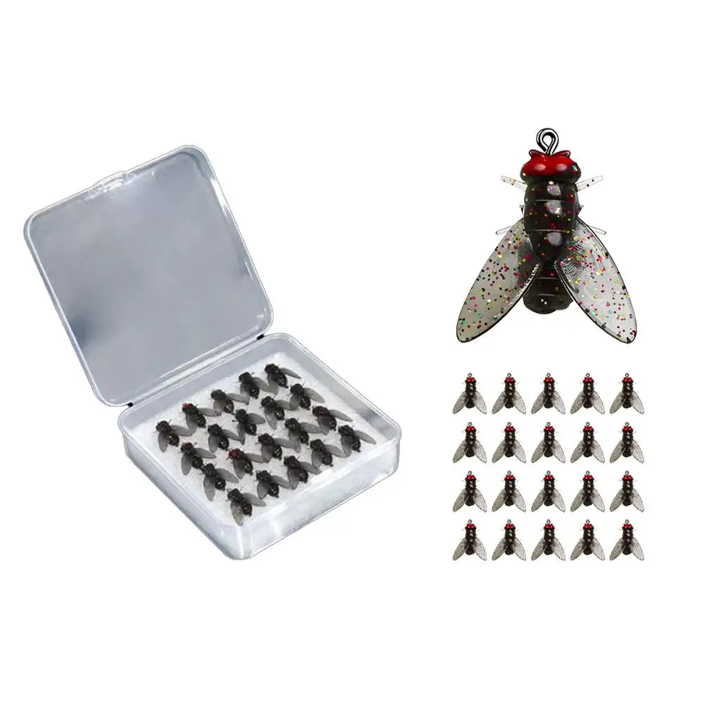 Fly Fishing Bait Hooks β 20PCS Soft Bionic Lures with Fish Attractant