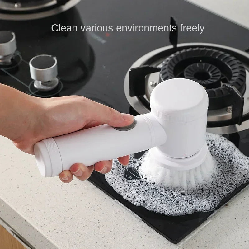 Electric Spin Scrubber β Power Cleaning Brush with 5 Replaceable Heads