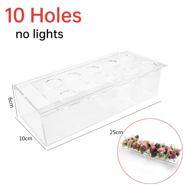 Transparent Flower Vase β Elegant Centerpiece for Dining or Events