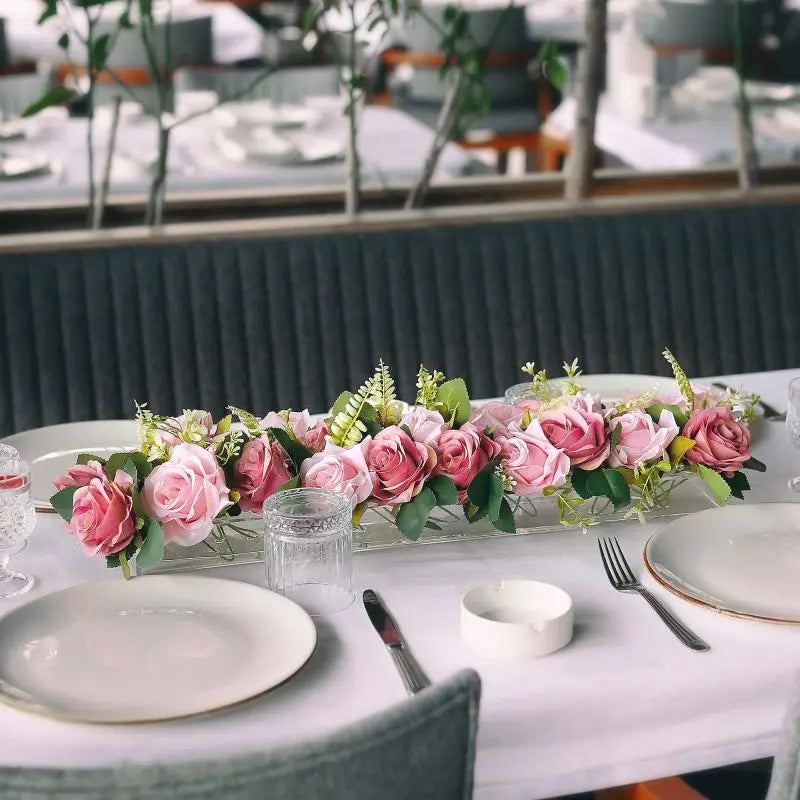 Transparent Flower Vase β Elegant Centerpiece for Dining or Events