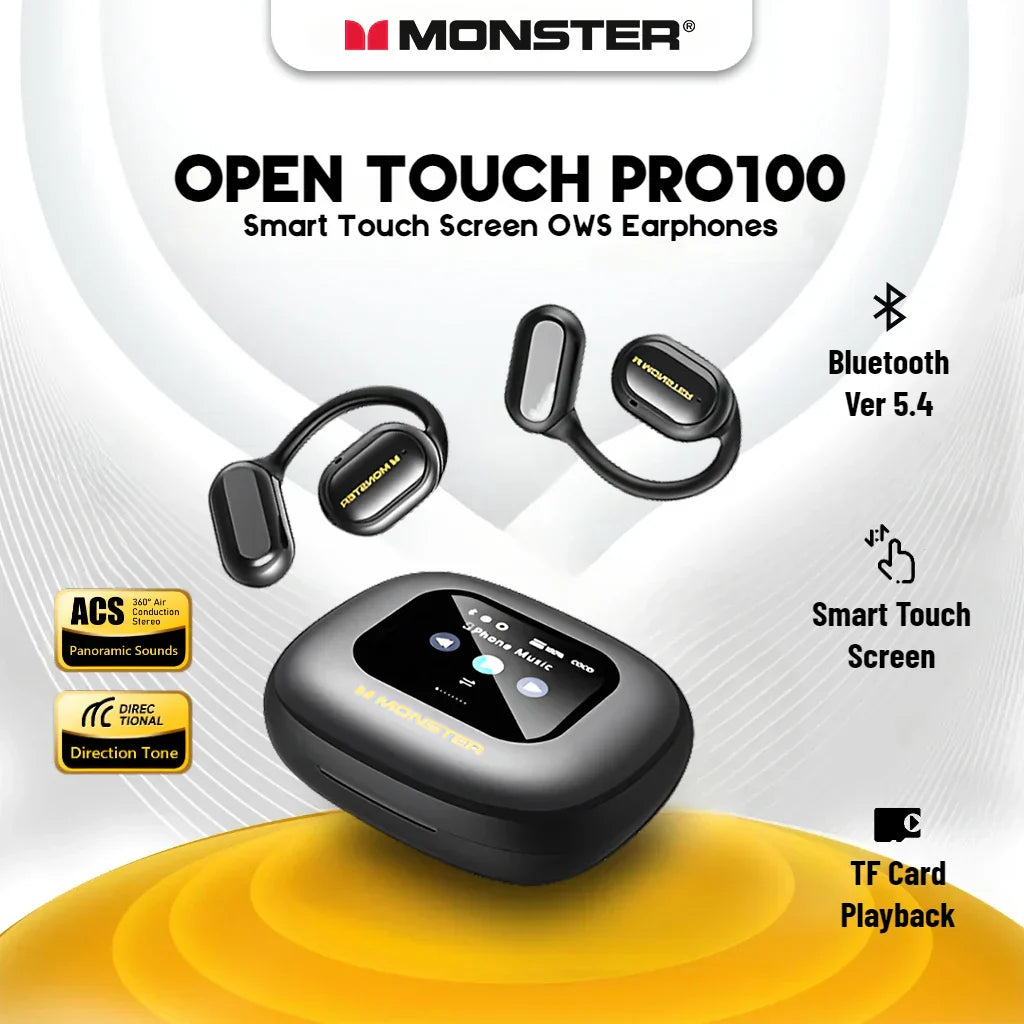 Wireless Open-Ear Sports Headphones β Bluetooth 5.4 + TF Card Support