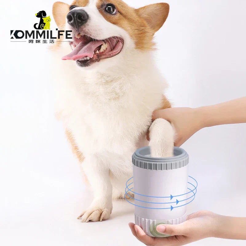 Dog Paw Washer โ Gentle Silicone Bristles for Mess-Free Cleaning