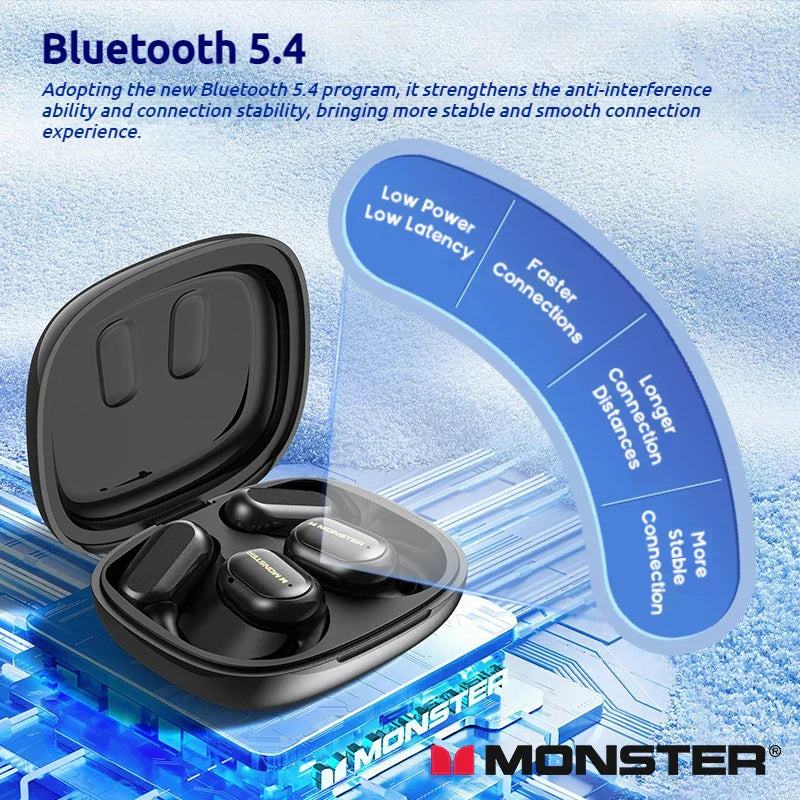 Wireless Open-Ear Sports Headphones β Bluetooth 5.4 + TF Card Support