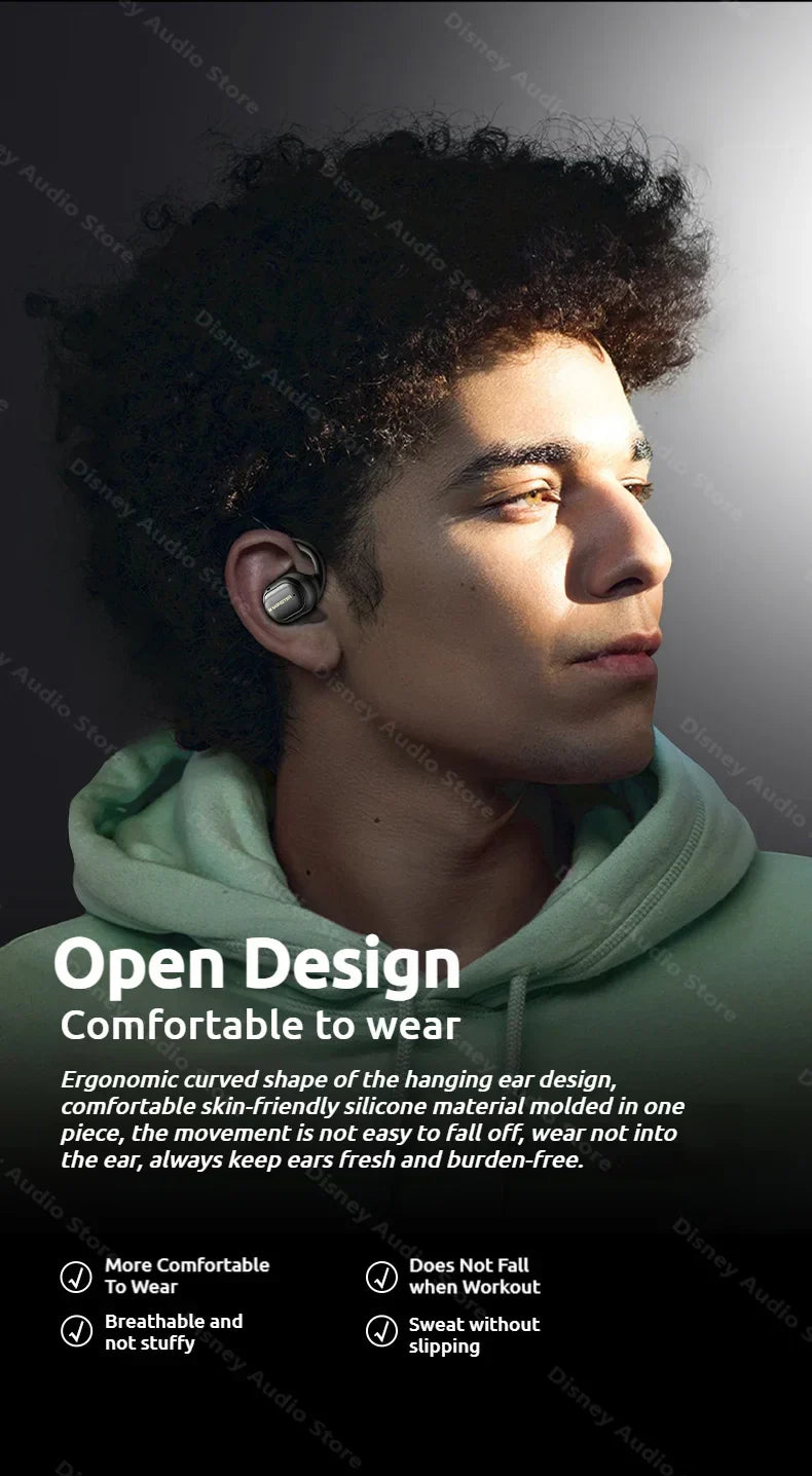Wireless Open-Ear Sports Headphones β Bluetooth 5.4 + TF Card Support
