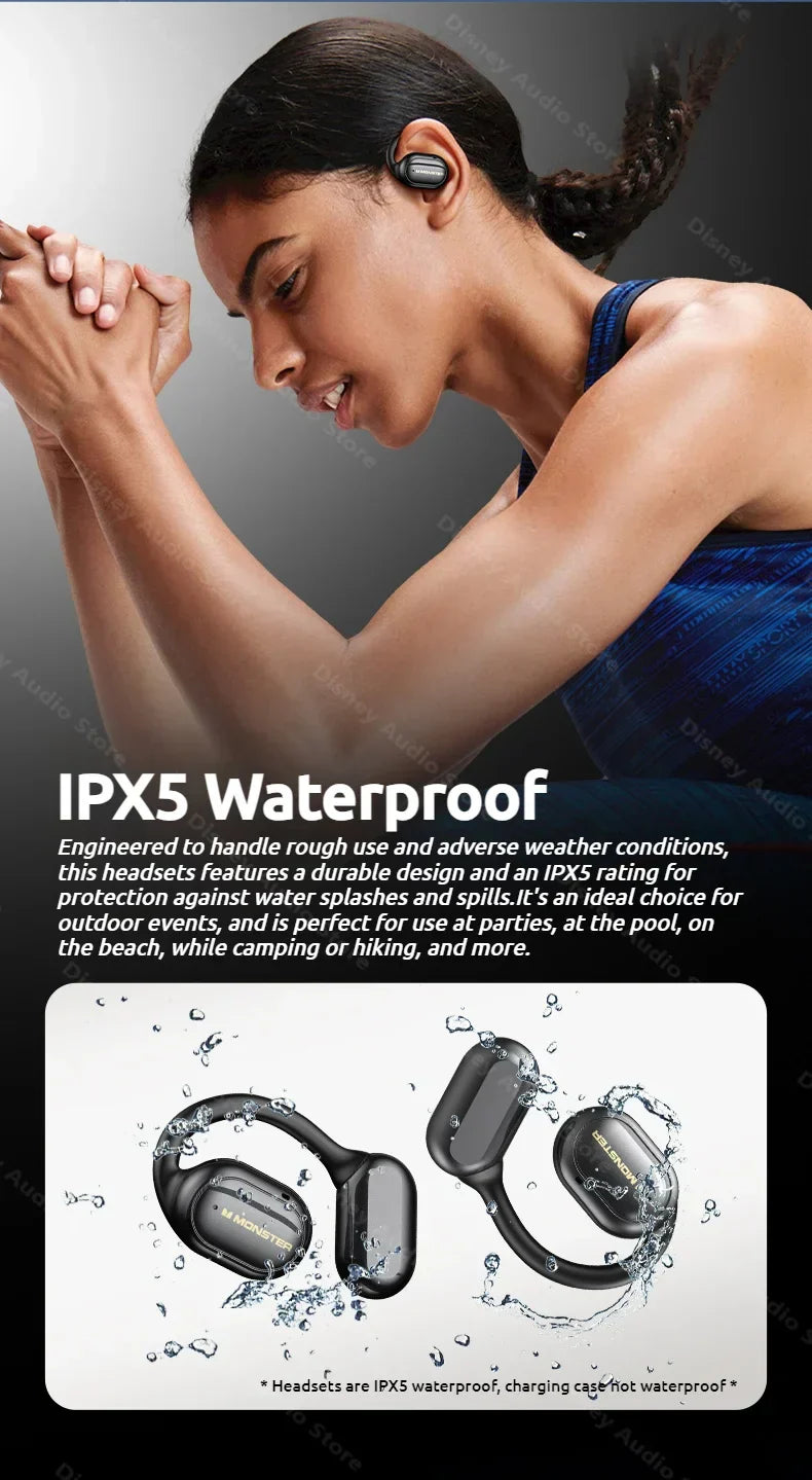 Wireless Open-Ear Sports Headphones β Bluetooth 5.4 + TF Card Support